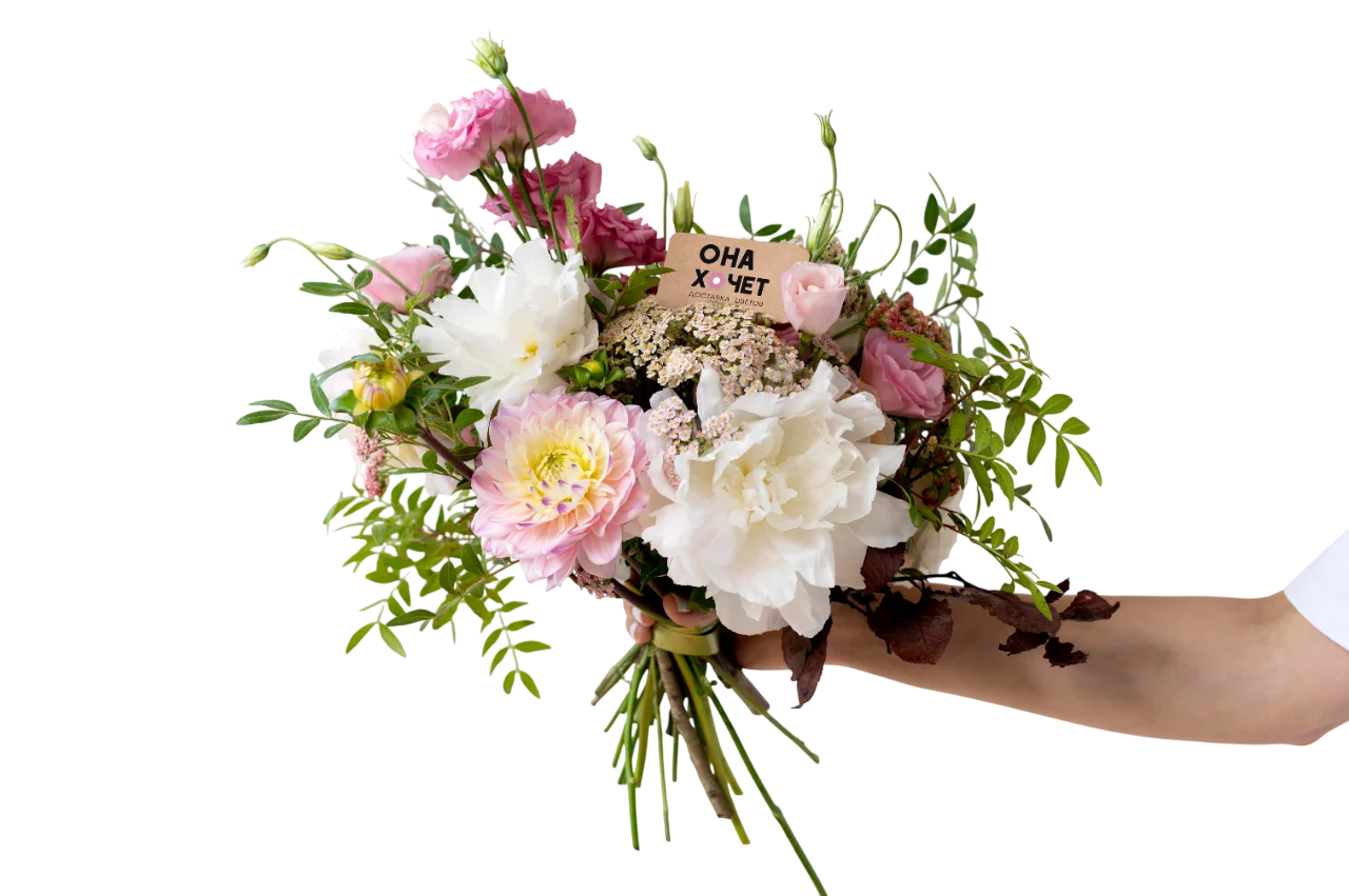 Баннер цветочного бутика «Она Хочет» в Норильске